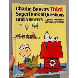 Charlie Brown's Third Super Book of Questions and Answers 1978 Peanuts Hardcover